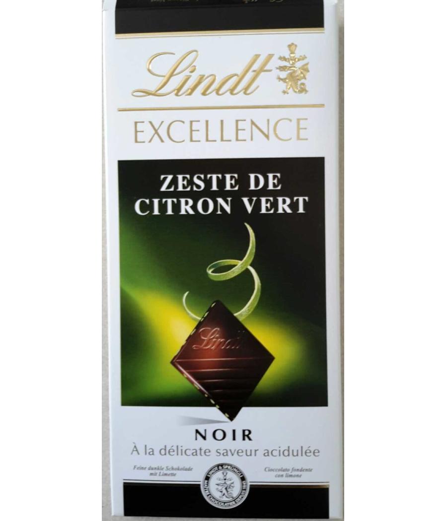 EXCELLENCE NOIR ZESTE DE CITRON VERT 100 G EXCELLENCE NOIR ZESTE DE CITRON VERT 100 G