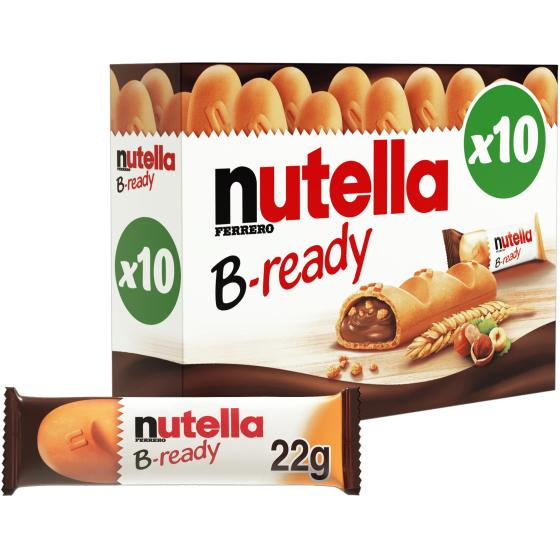 BISCUITS NUTELLA B-READY X10 GAUFRETTES FOURRES - 220G 220 G