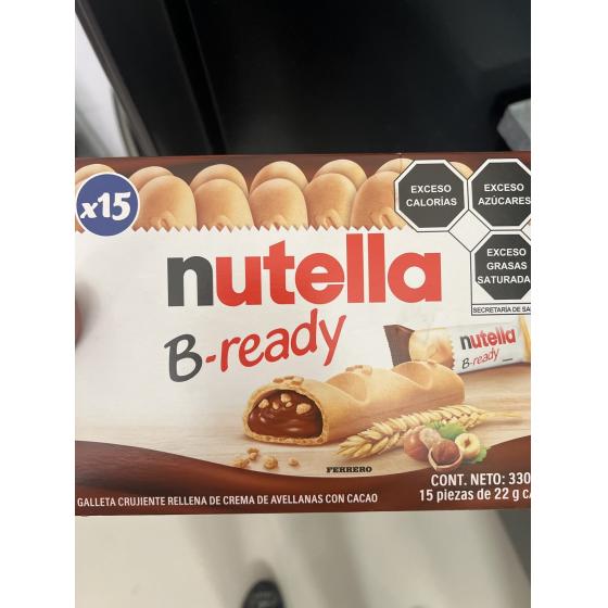 BISCUITS NUTELLA B-READY X15 GAUFRETTES FOURREES 330 G