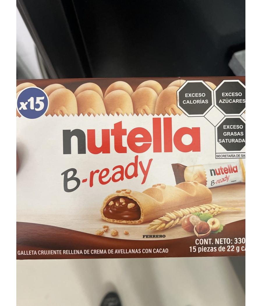 BISCUITS NUTELLA B-READY X15 GAUFRETTES FOURREES 330 G BISCUITS NUTELLA B-READY X15 GAUFRETTES FOURREES 330 G