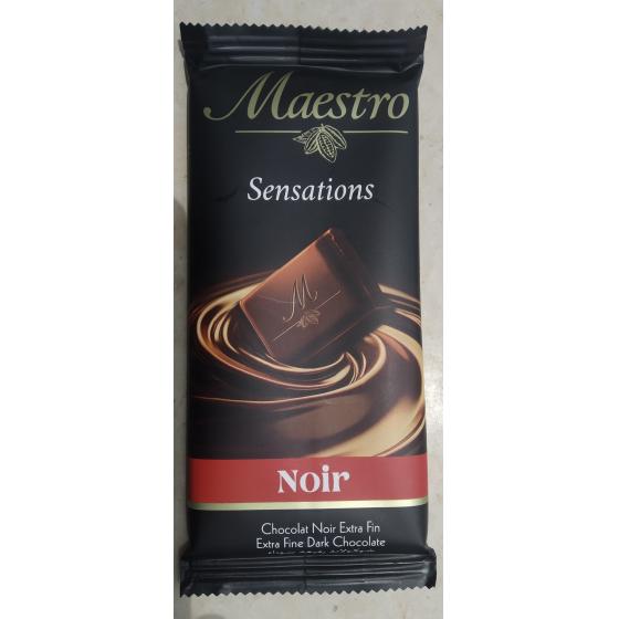SENSATIONS - CHOCOLAT EXTRA FIN NOIR 90 G