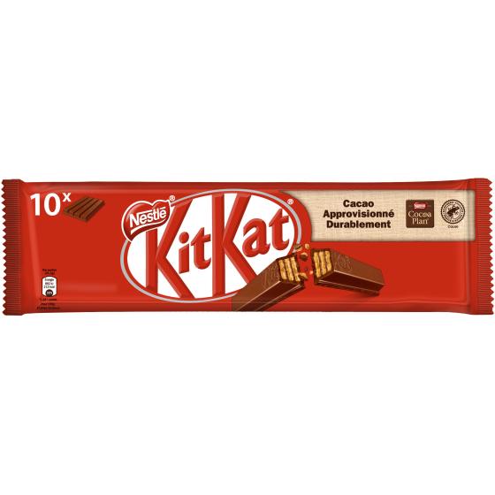 KITKAT 4 FINGER BARRE AU CHOCOLAT AU LAIT, 41,5G EN LOT DE 10 415 G