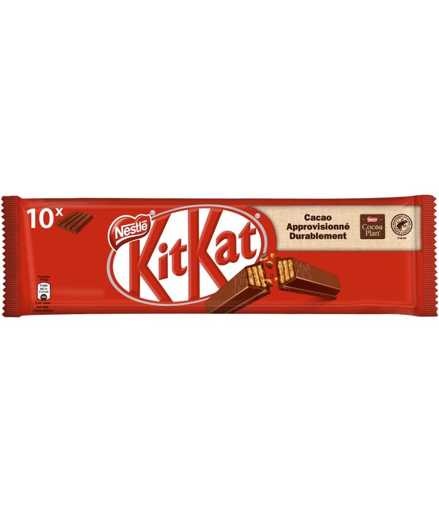 KITKAT 4 FINGER BARRE AU CHOCOLAT AU LAIT, 41,5G EN LOT DE 10 415 G KITKAT 4 FINGER BARRE AU CHOCOLAT AU LAIT, 41,5G EN LOT DE 10 415 G