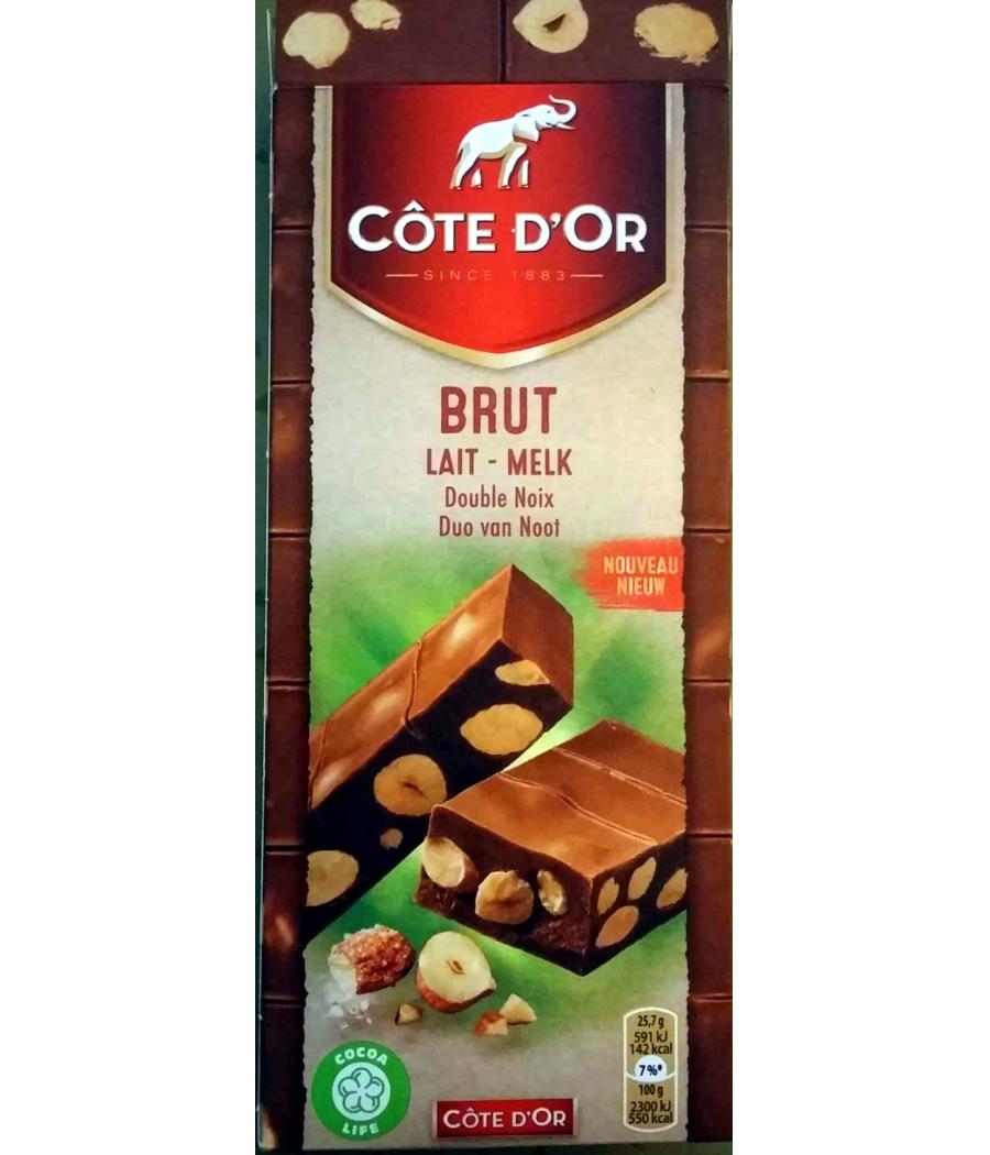 BRUT LAIT DOUBLE NOIX 2 * 90 G BRUT LAIT DOUBLE NOIX 2 * 90 G
