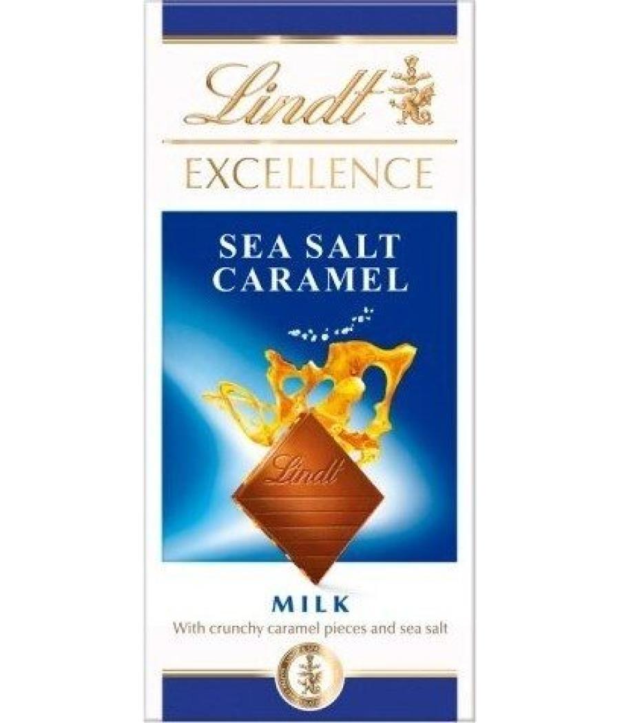 EXCELLENCE LAIT CARAMEL A LA POINTE DE SEL 100 G E EXCELLENCE LAIT CARAMEL A LA POINTE DE SEL 100 G E