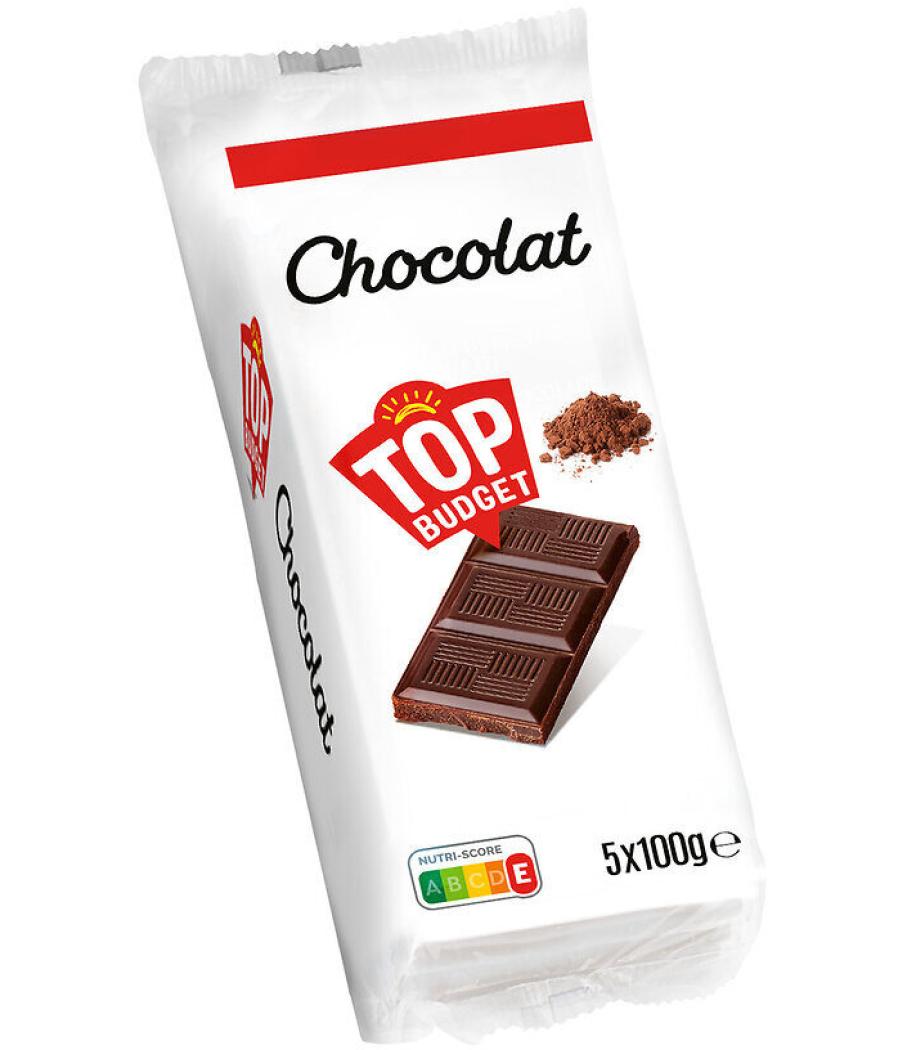 TABLETTE LOT NU CHOCOLAT NOIR - 5X100G 500 G TABLETTE LOT NU CHOCOLAT NOIR - 5X100G 500 G