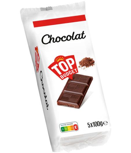 TABLETTE LOT NU CHOCOLAT NOIR - 5X100G 500 G