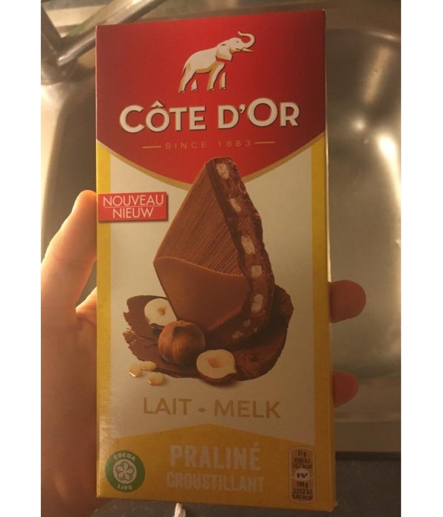CHOCOLAT AU LAIT PRALINE CROUSTILLANT 155G CHOCOLAT AU LAIT PRALINE CROUSTILLANT 155G