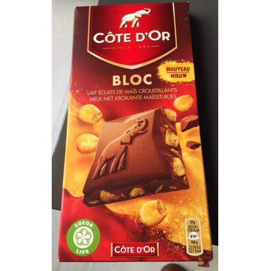 BLOC LAIT ECLATS DE MAIS CROUSTILLANTS