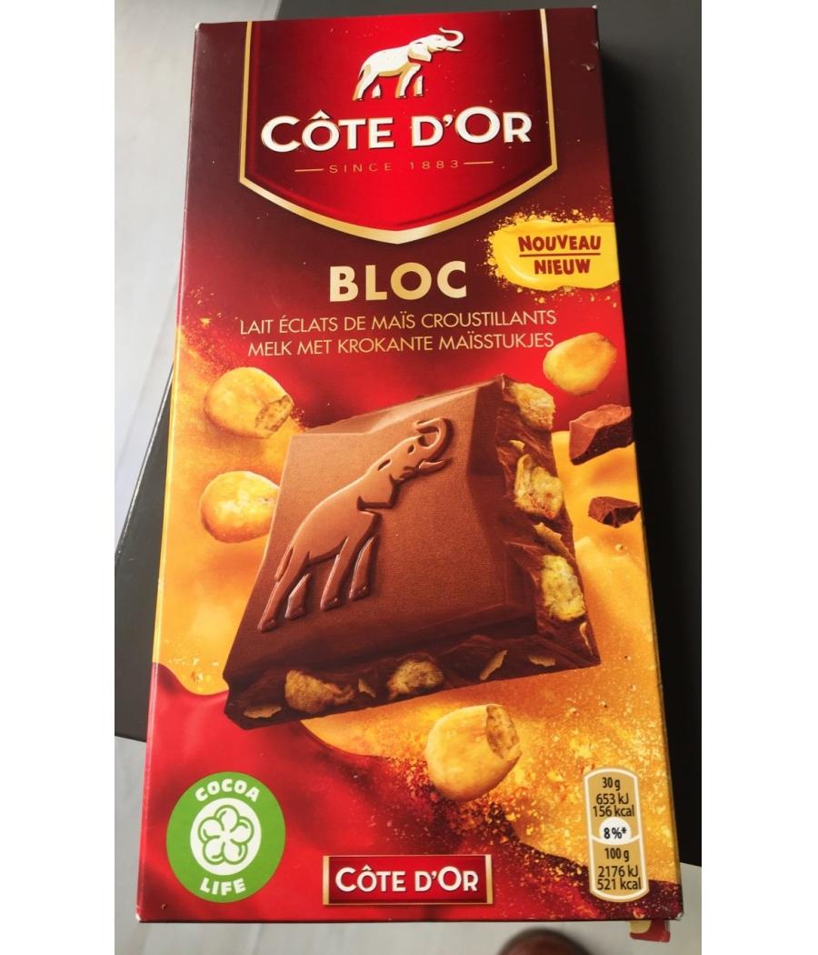 BLOC LAIT ECLATS DE MAIS CROUSTILLANTS BLOC LAIT ECLATS DE MAIS CROUSTILLANTS