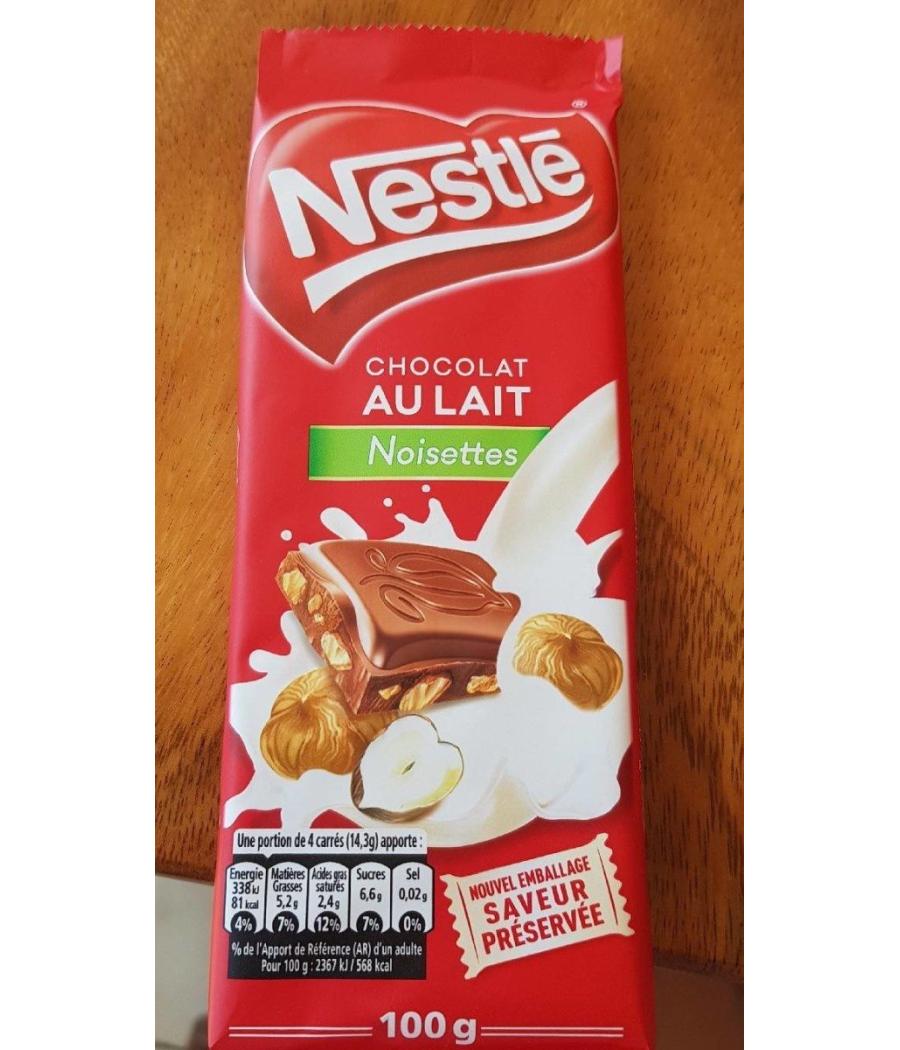 CHOCOLAT AU LAIT NOISETTES CHOCOLAT AU LAIT NOISETTES