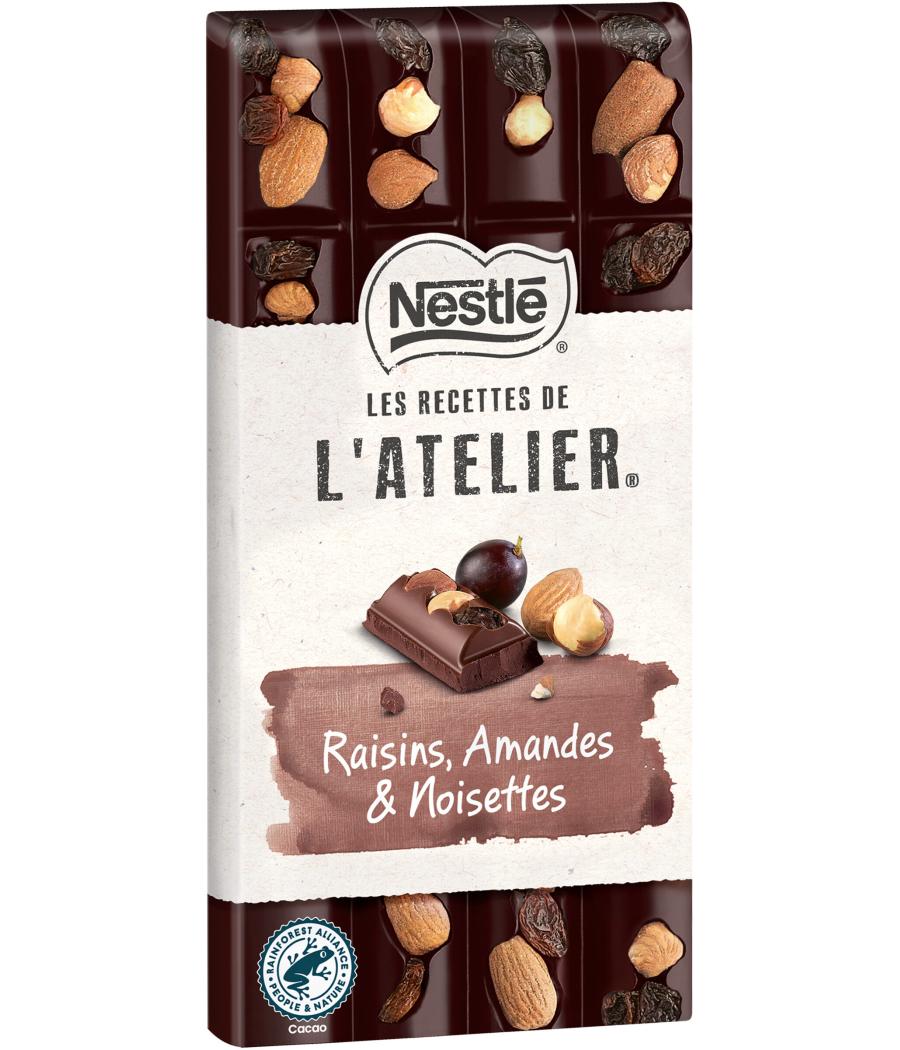 NESTLE L'ATELIER TABLETTE CHOCOLAT NOIR RAISINS - 170G NESTLE L'ATELIER TABLETTE CHOCOLAT NOIR RAISINS - 170G