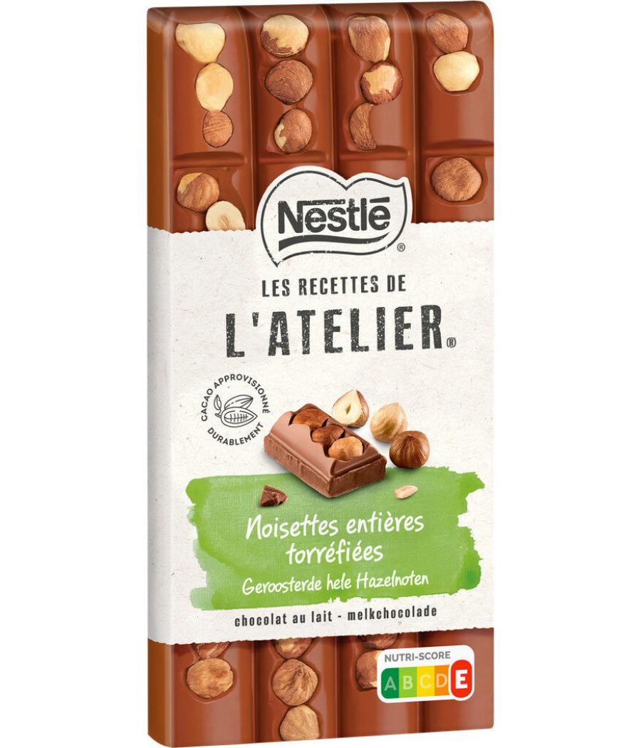 NESTLE L'ATELIER TABLETTE CHOCOLAT LAIT NOISETTES - 170G NESTLE L'ATELIER TABLETTE CHOCOLAT LAIT NOISETTES - 170G