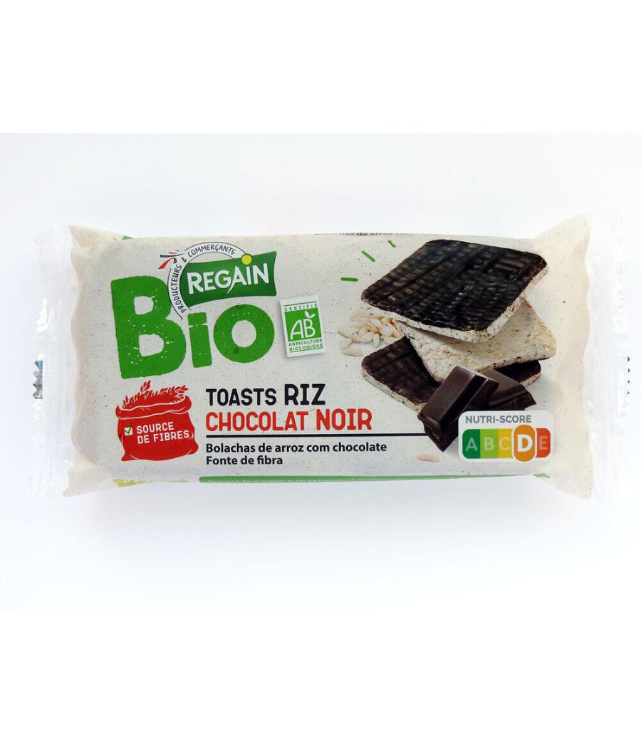 TOASTS DE RIZ NAPPES AU CHOCOLAT NOIR BIO 100G TOASTS DE RIZ NAPPES AU CHOCOLAT NOIR BIO 100G