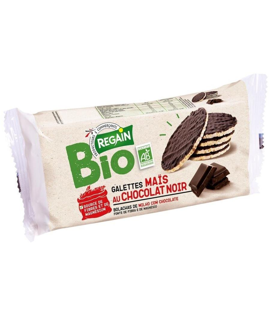 GALETTES DE MAIS NAPPEES AU CHOCOLAT NOIR BIO REGAIN 100G GALETTES DE MAIS NAPPEES AU CHOCOLAT NOIR BIO REGAIN 100G