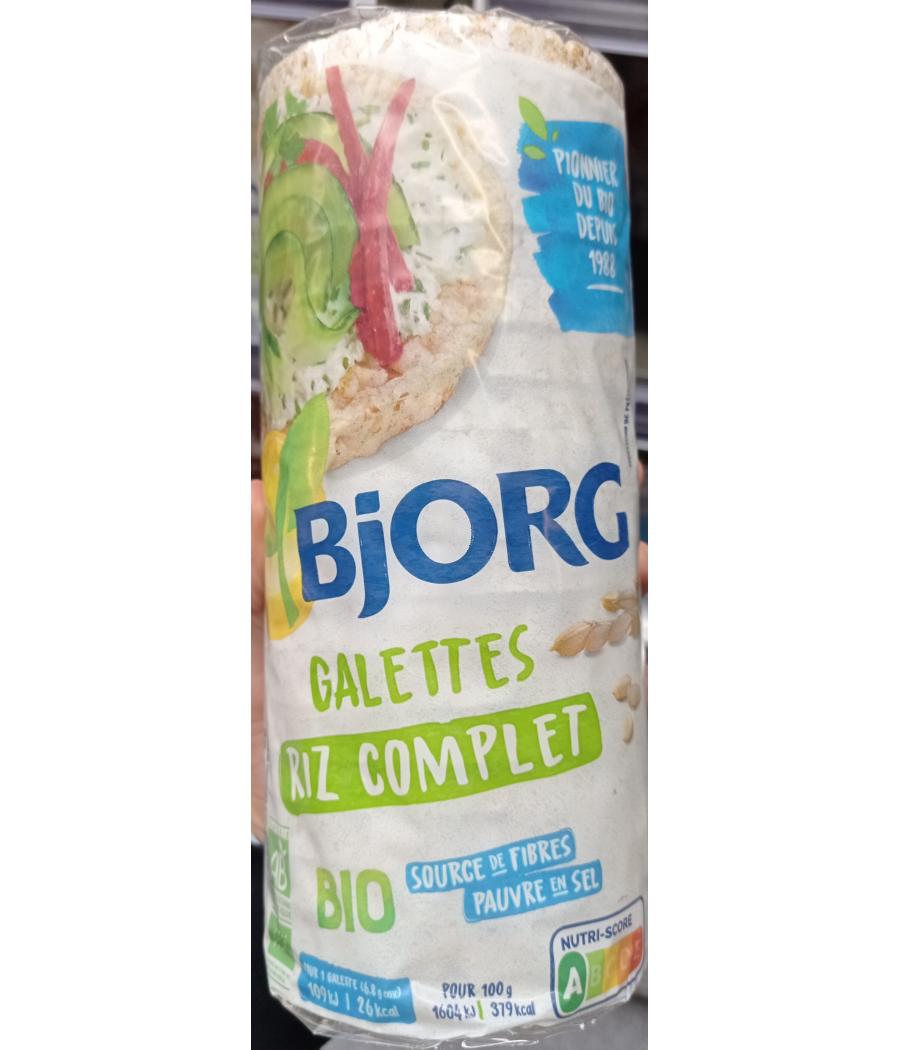 GALETTES RIZ COMPLET BIO BJORG 130G GALETTES RIZ COMPLET BIO BJORG 130G