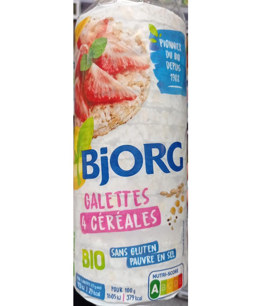 GALETTES AUX 4 CEREALES BIO BJORG 130G GALETTES AUX 4 CEREALES BIO BJORG 130G