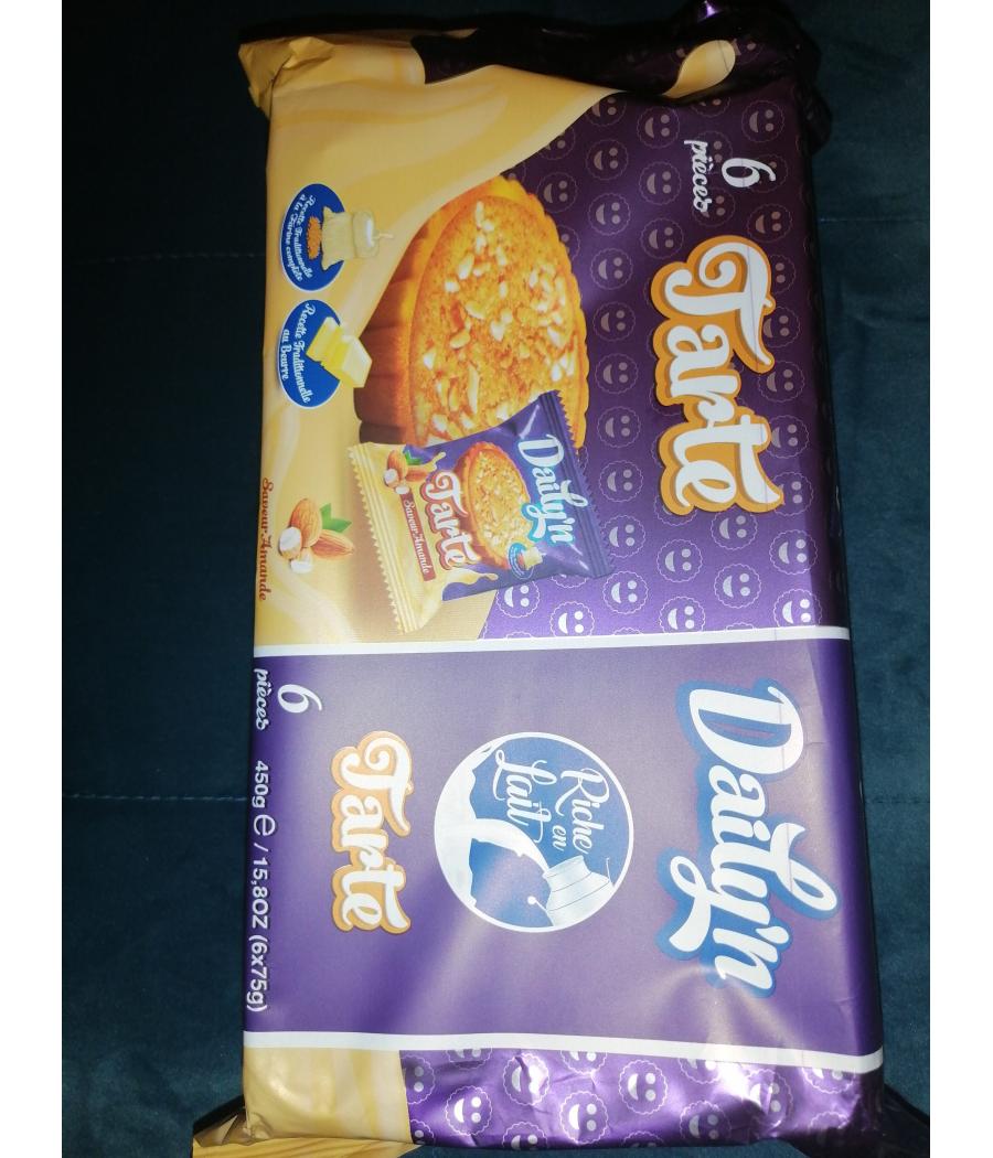 TARTE AMANDE DAILY'N 6X75G TARTE AMANDE DAILY'N 6X75G