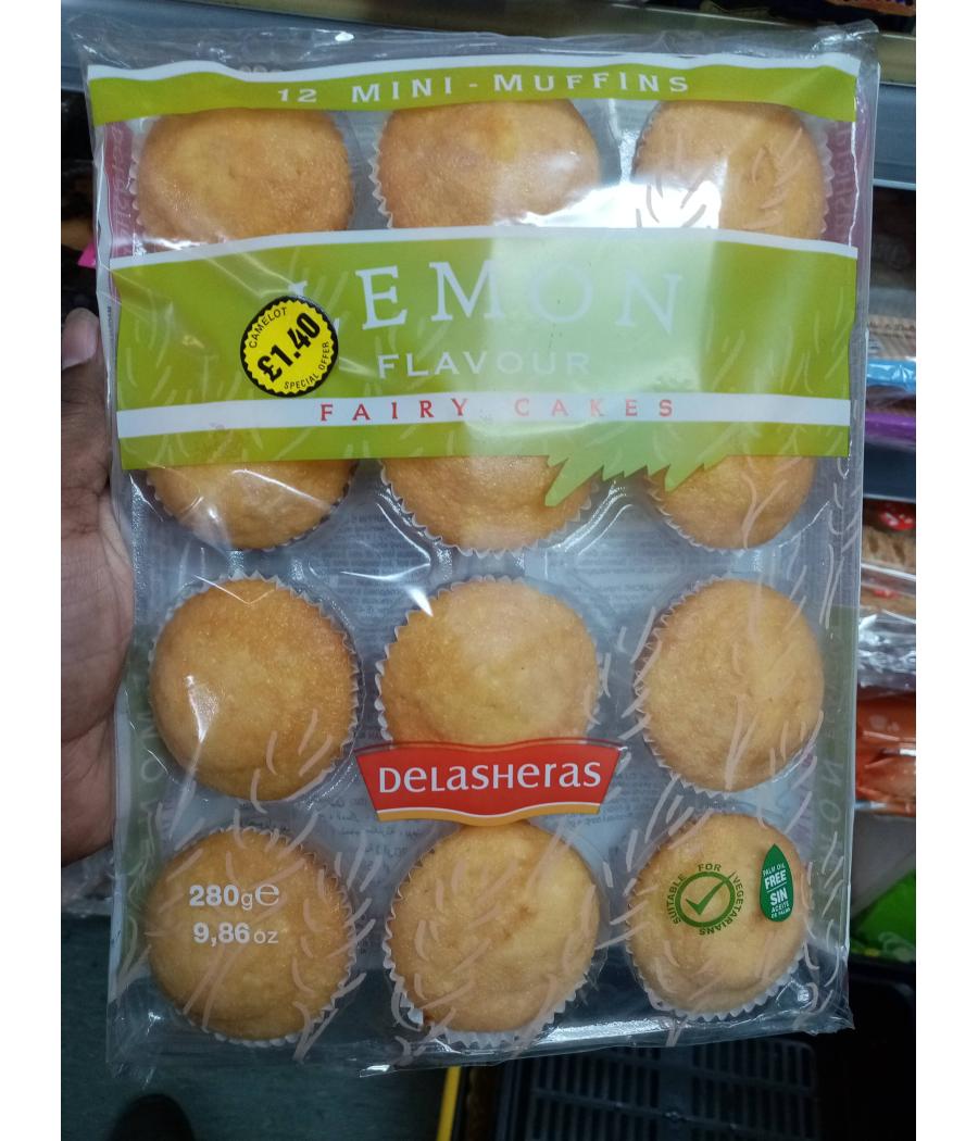 DELASHERAS LEMON MINI MUFFINS 280 G DELASHERAS LEMON MINI MUFFINS 280 G
