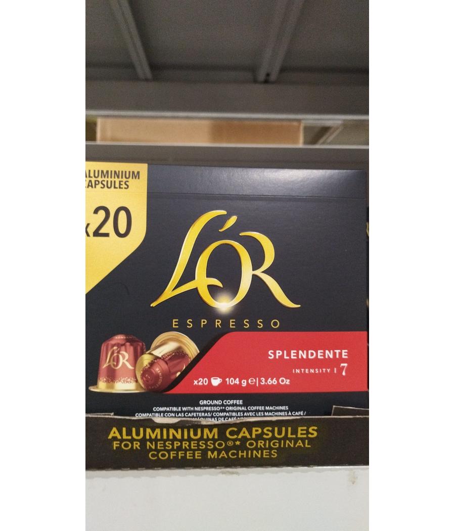 L\'OR ESPRES SPLENDENTE 20 CAPSULES 104 G L\'OR ESPRES SPLENDENTE 20 CAPSULES 104 G