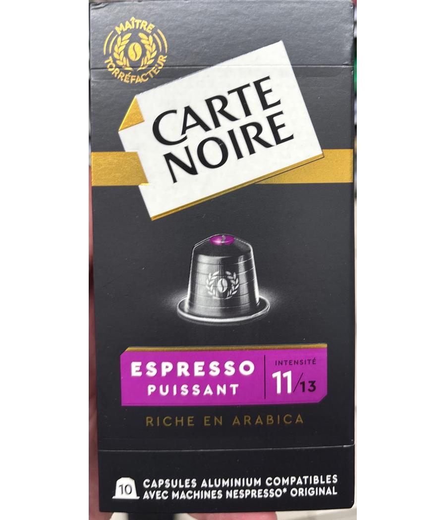 DOSETTE CARTE NOIRE COMPATIBLE NESPRESSO X10 DOSETTE CARTE NOIRE COMPATIBLE NESPRESSO X10