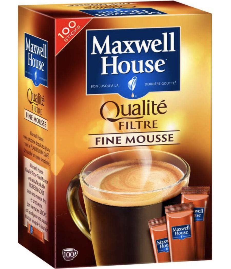 CAFE QUALITE FILTRE FINE MOUSSE MAXWELL HOUSE 180G CAFE QUALITE FILTRE FINE MOUSSE MAXWELL HOUSE 180G
