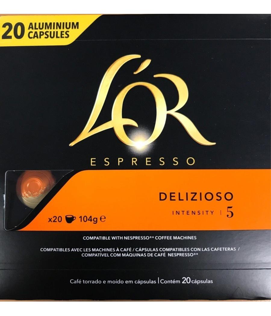 CAFE CAPSULES ESPRESSO INTENSITE N°5 L’OR X20 104G CAFE CAPSULES ESPRESSO INTENSITE N°5 L’OR X20 104G