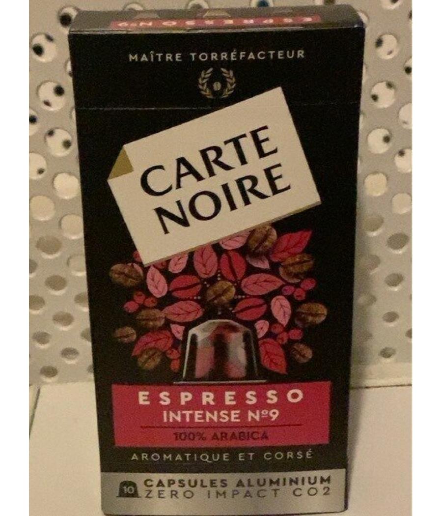 CAFE ESPRESSO INTENSE N°9 CARTE NOIRE 55G CAFE ESPRESSO INTENSE N°9 CARTE NOIRE 55G