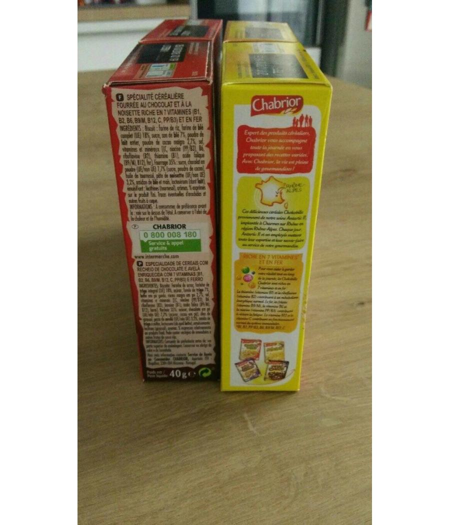 CEREALES 6 RECETTES LE LOT DE 6 180 G 40 G CEREALES 6 RECETTES LE LOT DE 6 180 G 40 G