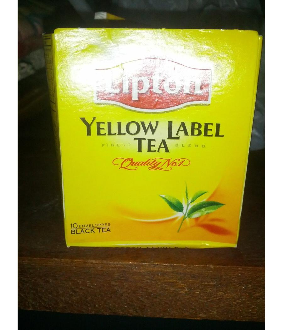 YELLOW LABEL TEA 10 YELLOW LABEL TEA 10