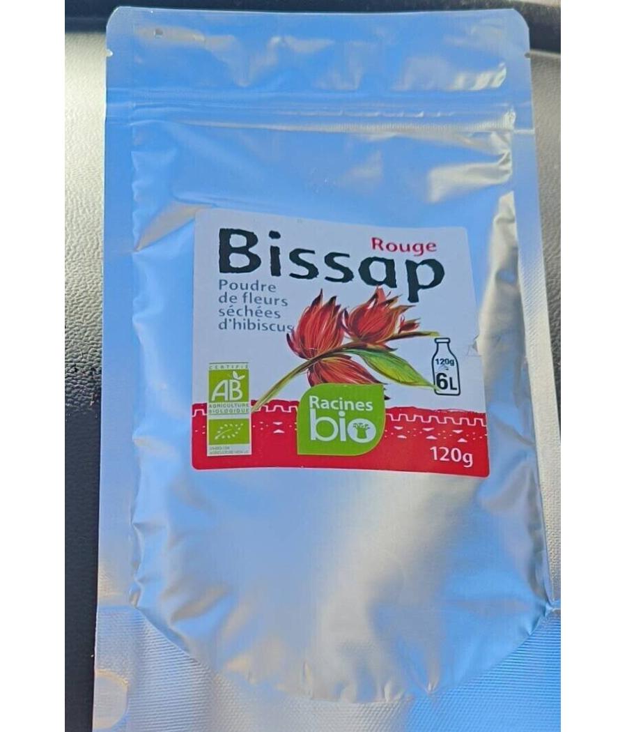 POUDRE D'HIBISCUS ROUGE BIO RACINE 120G POUDRE D'HIBISCUS ROUGE BIO RACINE 120G