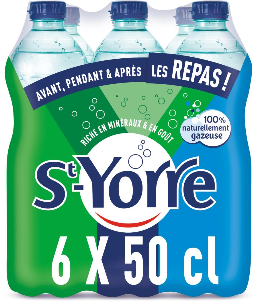EAU GAZEUSE ST YORRE 6X50CL EAU GAZEUSE ST YORRE 6X50CL