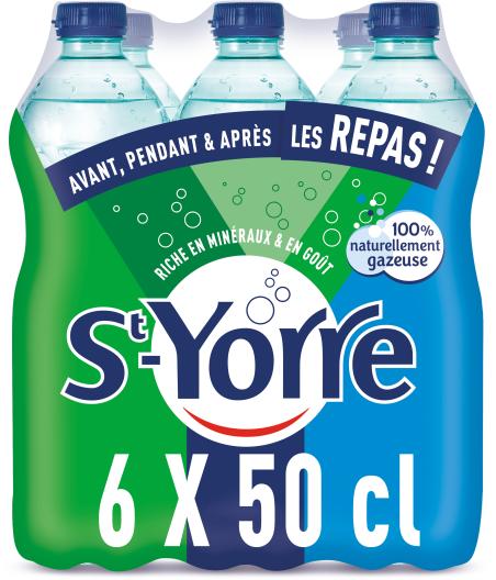 EAU GAZEUSE ST YORRE 6X50CL