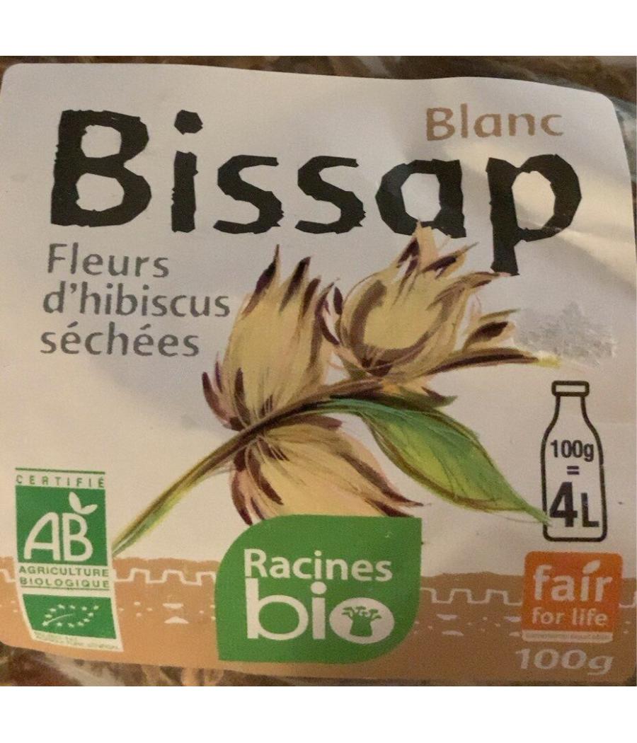 BISSAP FLEURS D'HIBISCUS BLANC RACINES 100G BISSAP FLEURS D'HIBISCUS BLANC RACINES 100G