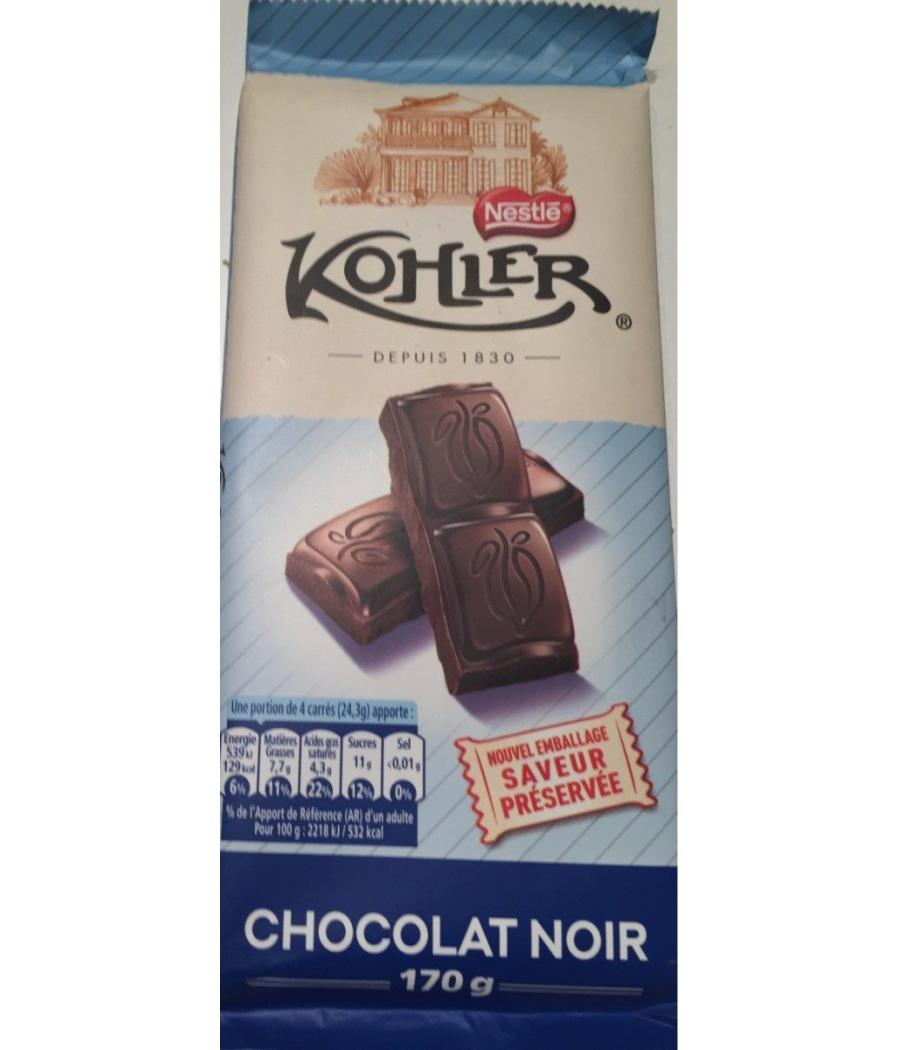 CHOCOLAT NOIR 170G CHOCOLAT NOIR 170G