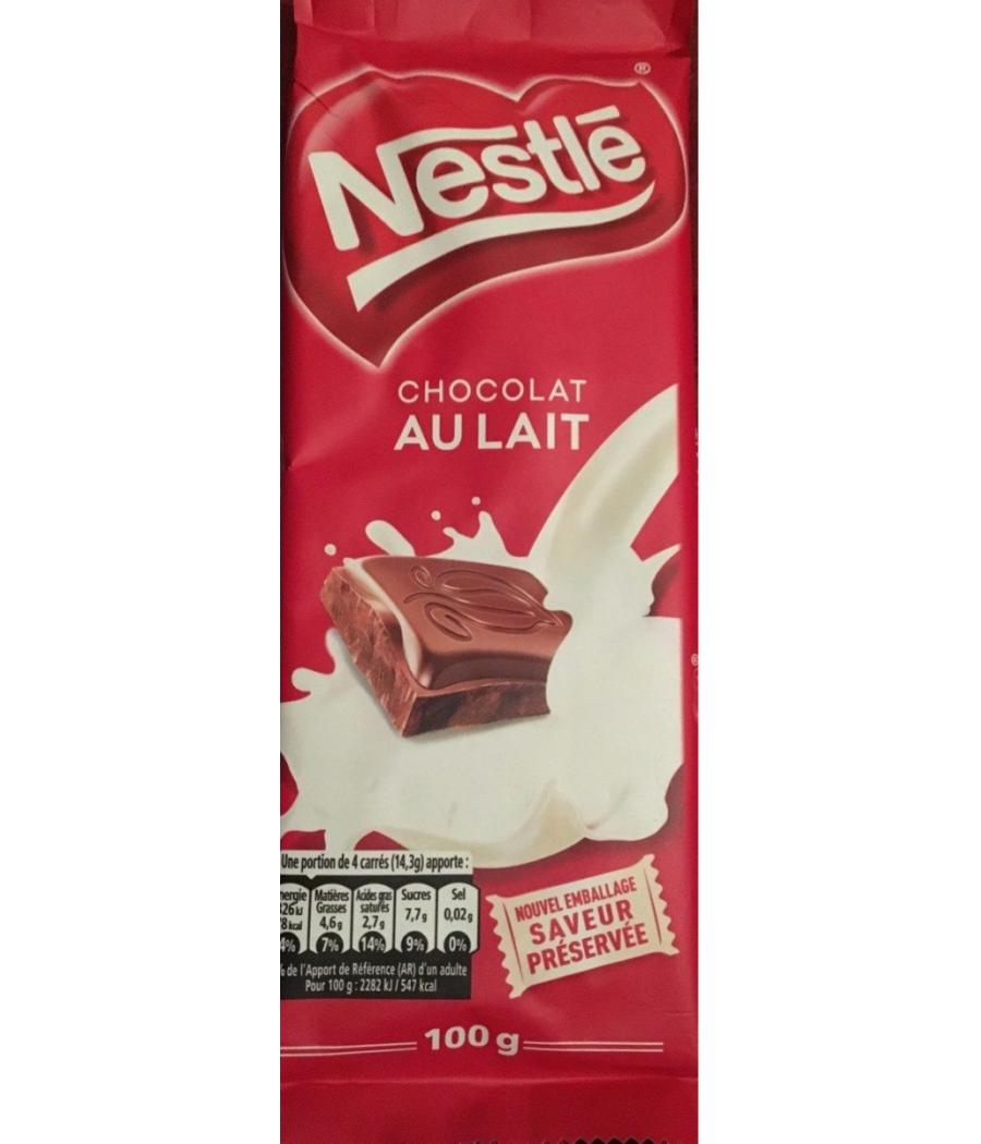 CHOCOLAT AU LAIT 100G CHOCOLAT AU LAIT 100G