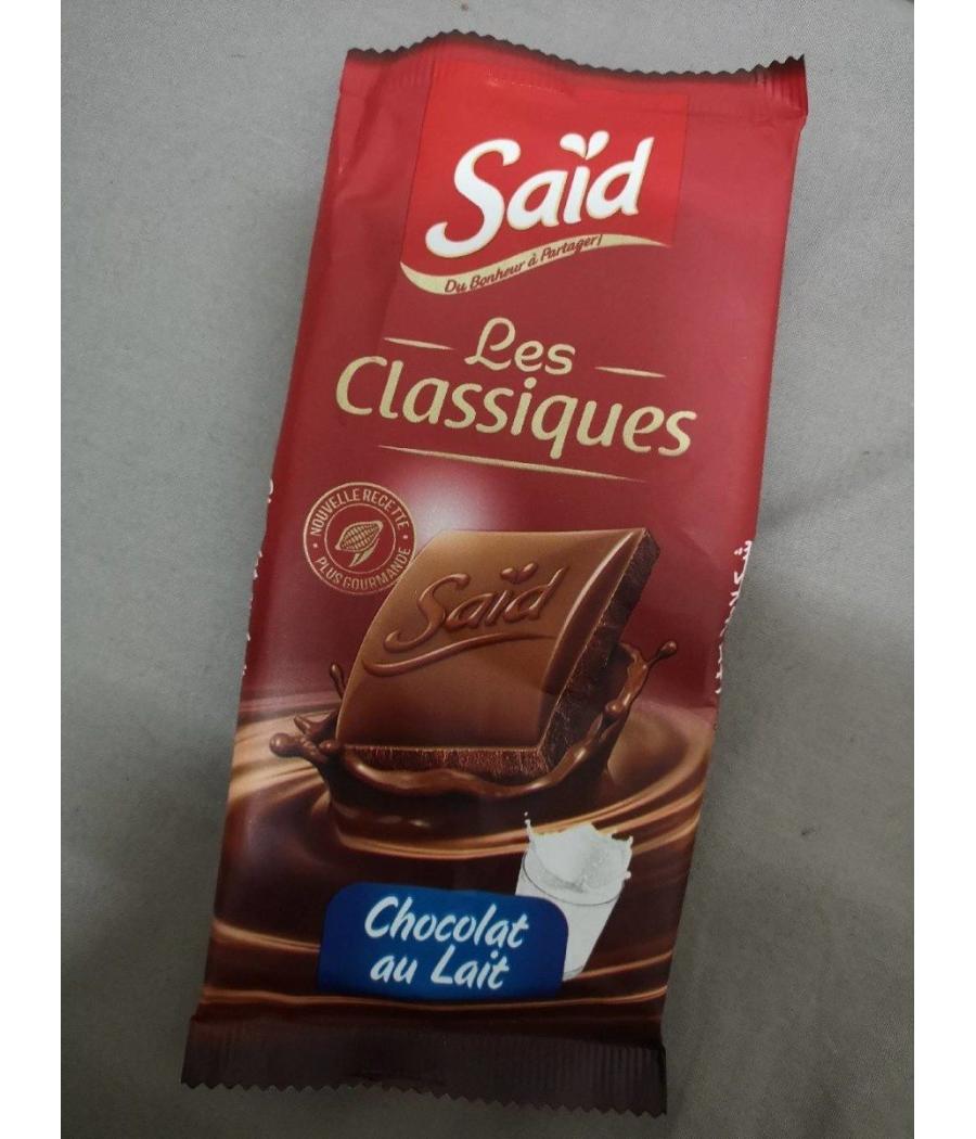 CHOCOLAT AU LAIT SAID  80G CHOCOLAT AU LAIT SAID  80G