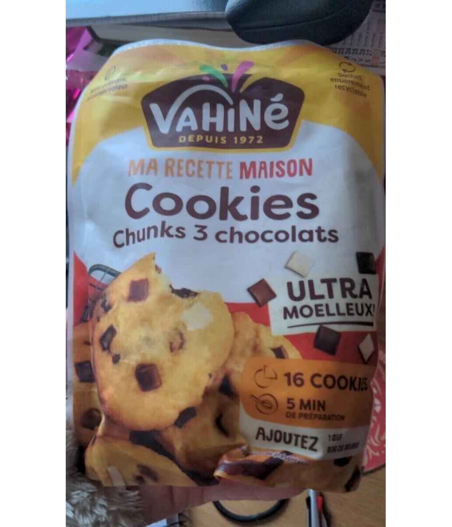 MA RECETTE MAISON COOKIE CHUNK 3 CHOCOLAT MA RECETTE MAISON COOKIE CHUNK 3 CHOCOLAT