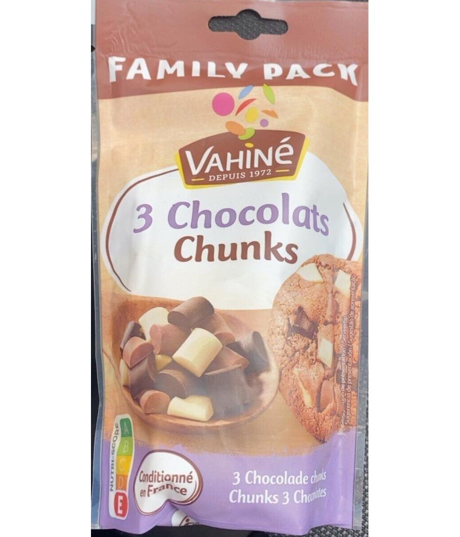 PEPITE CHUNKS 3 CHOCO VAHINE 180G PEPITE CHUNKS 3 CHOCO VAHINE 180G
