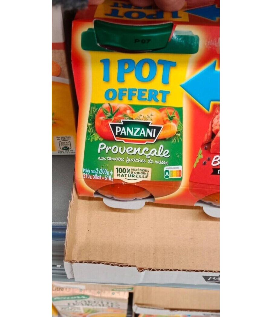 SAUCE TOMATE PROVENCALE 2 X 200G SAUCE TOMATE PROVENCALE 2 X 200G