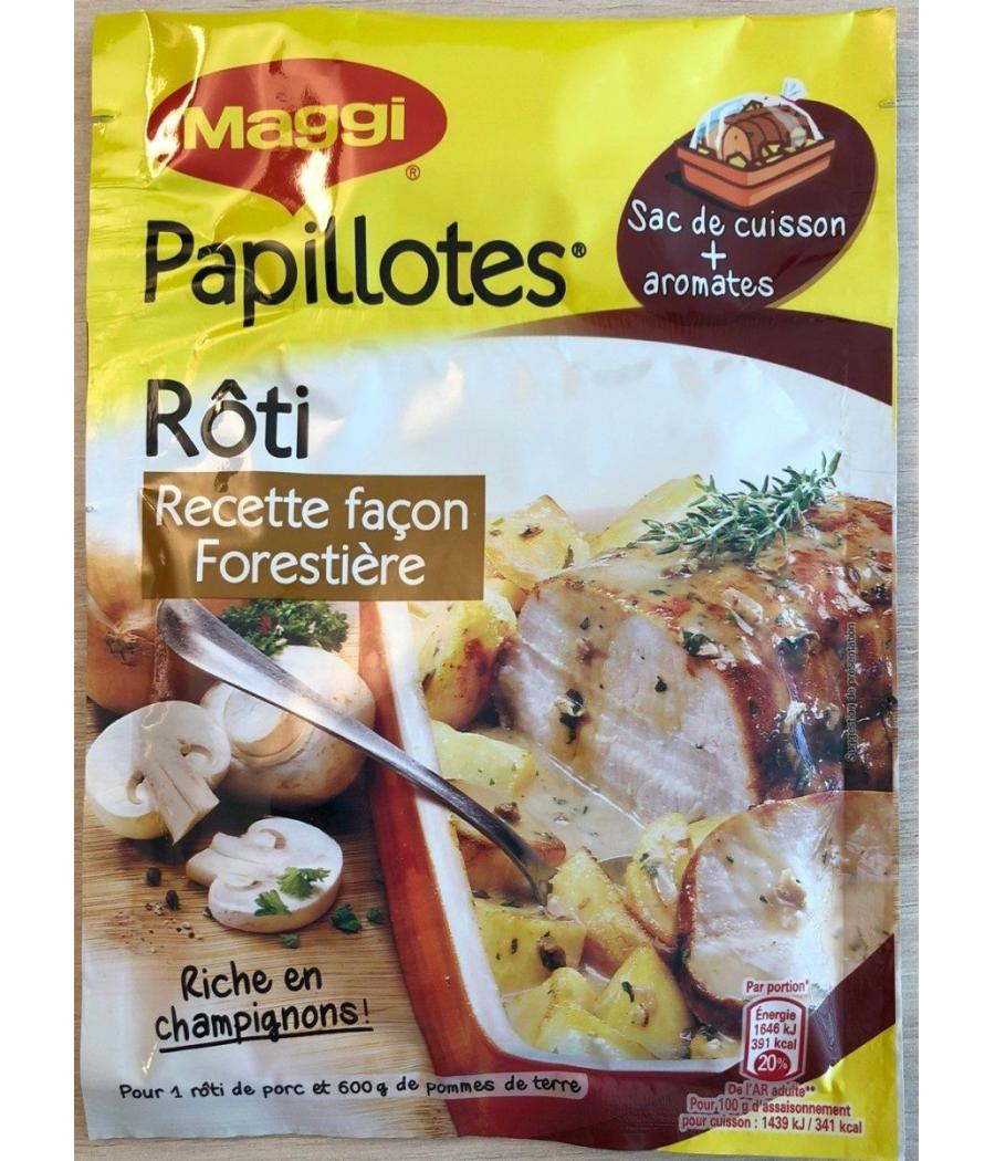 PAPILLOTES ROTI RECETTE FACON FORESTIERE 30 G PAPILLOTES ROTI RECETTE FACON FORESTIERE 30 G