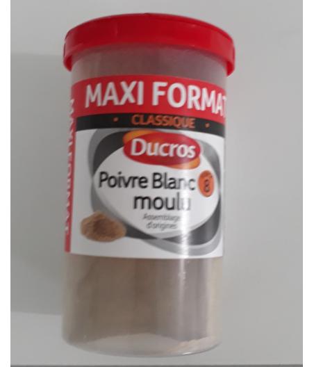BOITE MENAGERE POIVRE BLANC MOULU 90 G