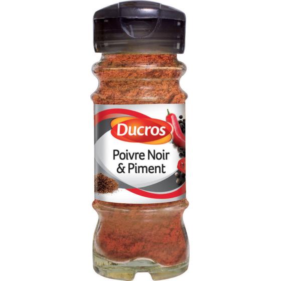 POIVRE NOIR ET PIMENT ASSAISONNEMENT 45 G