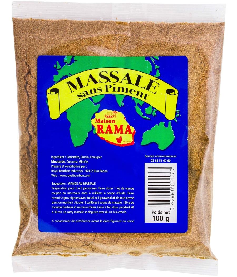 MASSALE SANS PIMENT SACHET 100G RAMA 0,1 KG MASSALE SANS PIMENT SACHET 100G RAMA 0,1 KG