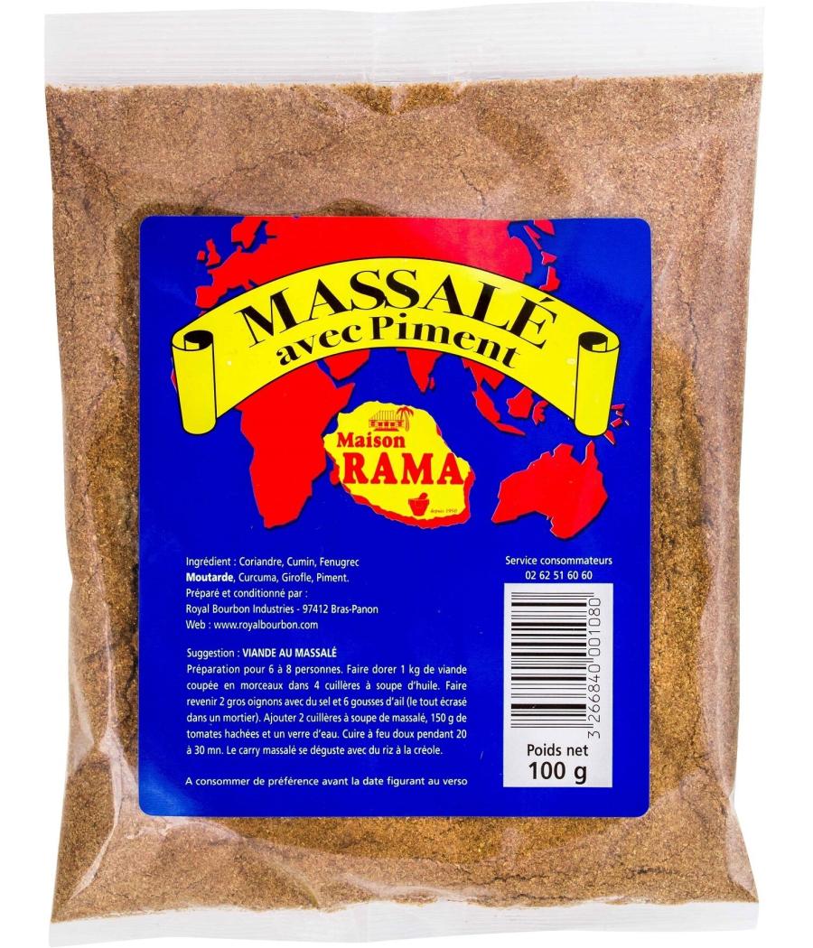 MASSALE PIMENT SACHET 100G RAMA 0,1 KG MASSALE PIMENT SACHET 100G RAMA 0,1 KG