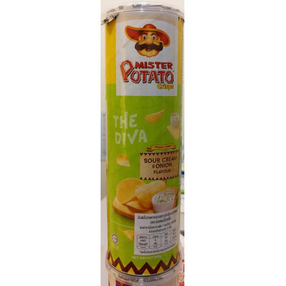 CHIPS CREME_OIGNON 160G MISTER POTATO 100 G 100 G 100 G 100 G