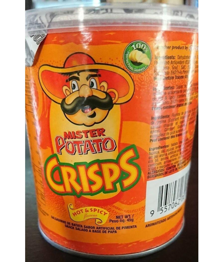 MISTER POTATO HOT & SPICY 45G MISTER POTATO HOT & SPICY 45G