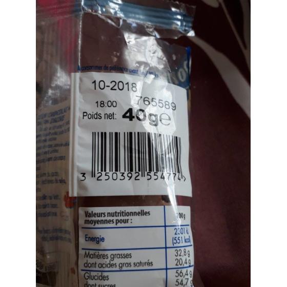MOULAGE DE CHOCOLAT AU LAIT EXTRA FIN 40 G
