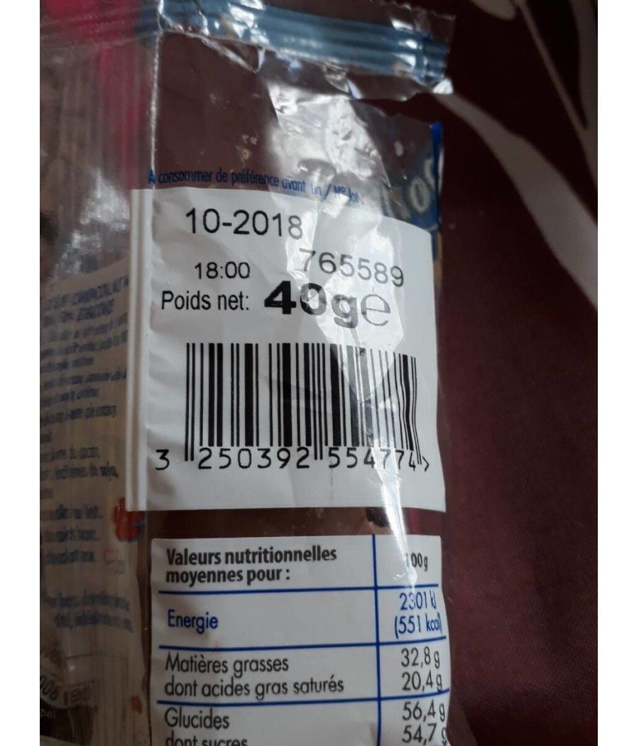 MOULAGE DE CHOCOLAT AU LAIT EXTRA FIN 40 G MOULAGE DE CHOCOLAT AU LAIT EXTRA FIN 40 G