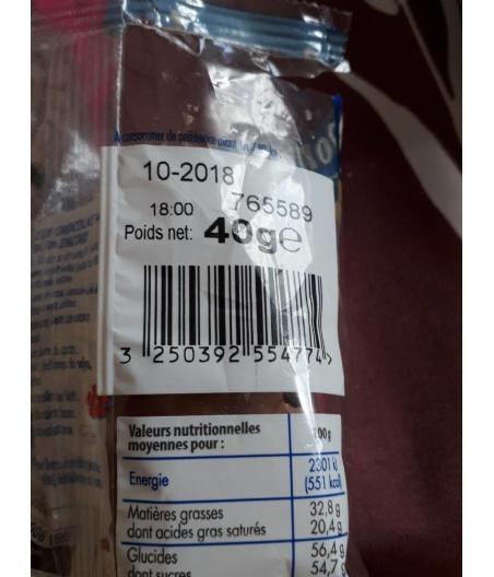 MOULAGE DE CHOCOLAT AU LAIT EXTRA FIN 40 G
